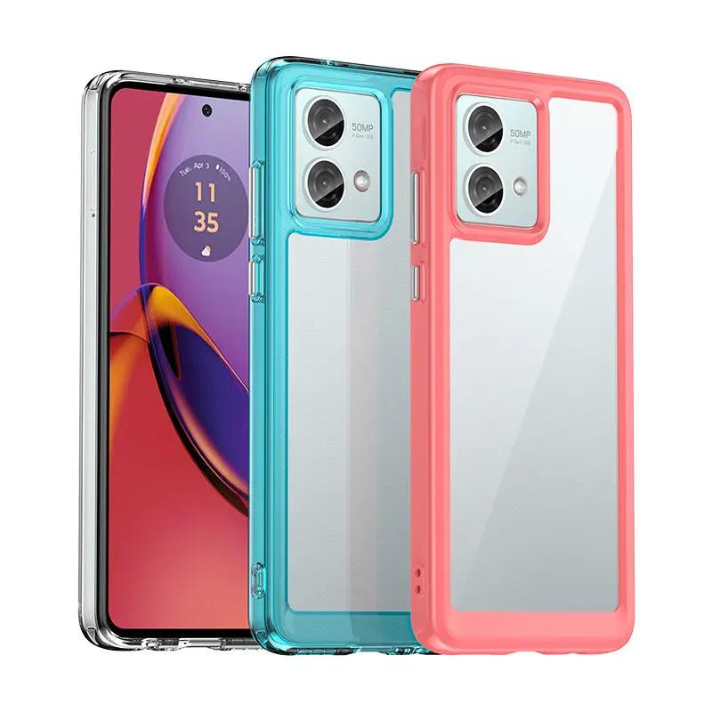 Per Motorola Moto G84 Xt2347 Custodia Antiurto In Silicone Tpu Paraurti Con Custodia Rigida Trasparente Per Motorola Moto G84 Motog84