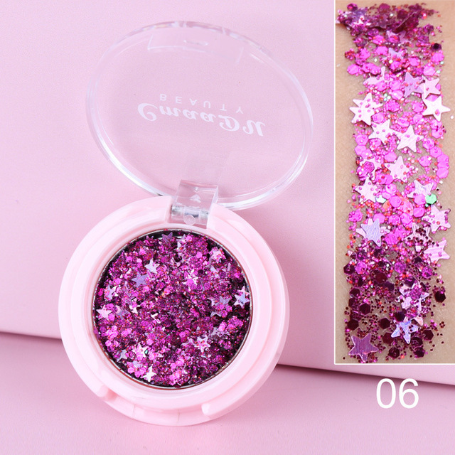 Jewels Eyeshadow Shimmer Pigment Body Face Eye Glitter Sequin Gel Cream Eye Shiny Skin Face Festival Cosmetic Glitter