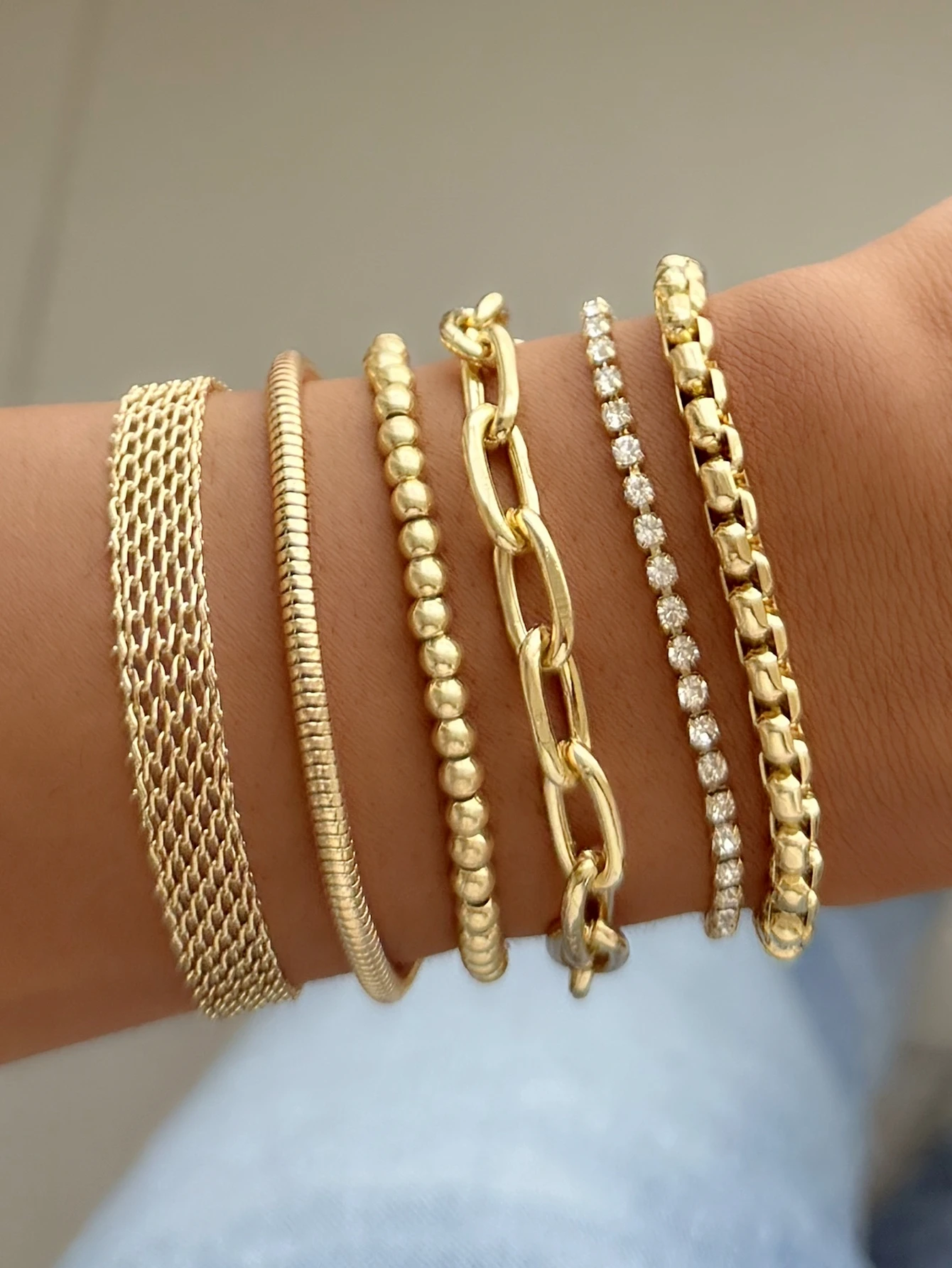 Steampunk Style Six Chain Bracelets for Women