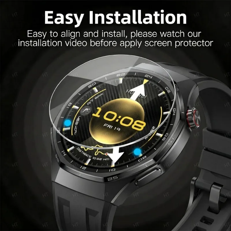Premium Tempered Glass Screen Protector for Smartwatch - High-Quality Glass Film Protection
