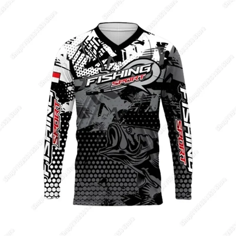Summer Fishing Shirt Men Sun Uv Protection Fishing Clothes Outdoor Long Sleeve T-shirt Breathable Jersey Camisa De Pesca