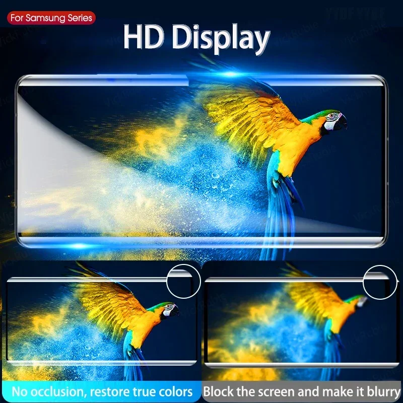 UV Tempered Glass for Samsung Galaxy S21 S22 S20 S23 Ultra S8 S9 S10 Plus FE Screen Protector for Samsung Note 9 10 20 Plus S10E