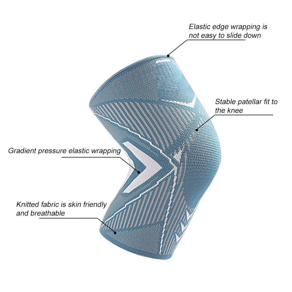 Compression Knee Brace 1Pcs Compression Knee Brace for Women Men Running Knee Pain Knee Support Compression Sleeve Sports Braces for Arthritis