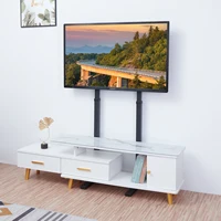 Tall TV Floor Stand Height Adjustable TV Mount Bracket for 32-65 Inch LED LCD Loading Weight 40KG - Image 6