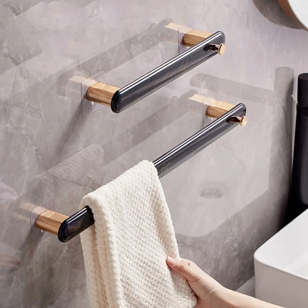 Self-adhesive Towel Holder No Drilling Towel Hanger Bathroom Organizer