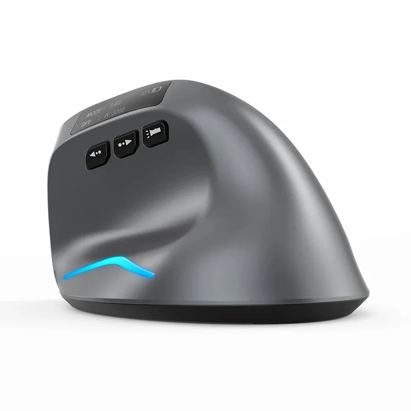 ZELOTES F-26C 컴퓨터 노트북 오피스 마우스 3200DPI 2.4G 무선 블루투스 마우스 8버튼 충전식 수직 게이밍 마우스