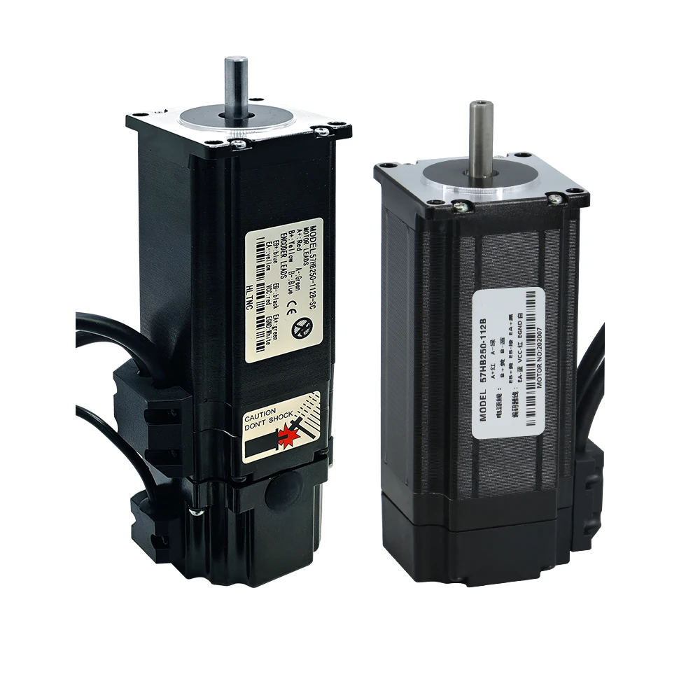 Stepper Motor Servo Motor HL;TNC 57 Nema23 2Phase 3nm Stepper Servo Motor with HBS57H Hybrid Closed loop Engine Driver and Brake for cnc Engraving router