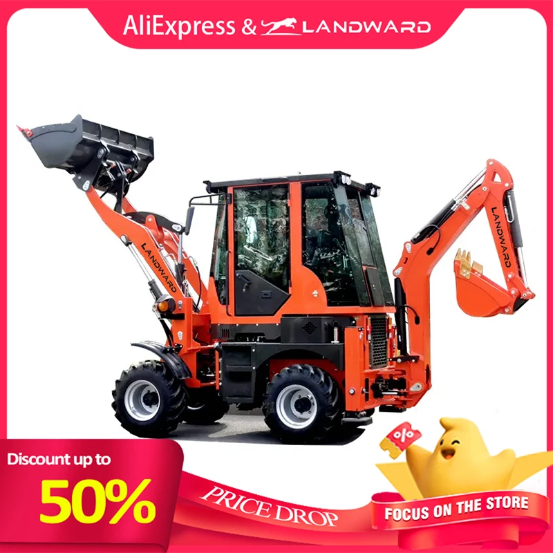 Chinese cheap loader backhoe price CE EPA Compact 4x4 Mini Wheel loaders For Sale Farm Small Tractor Backhoe Loader Customized 1