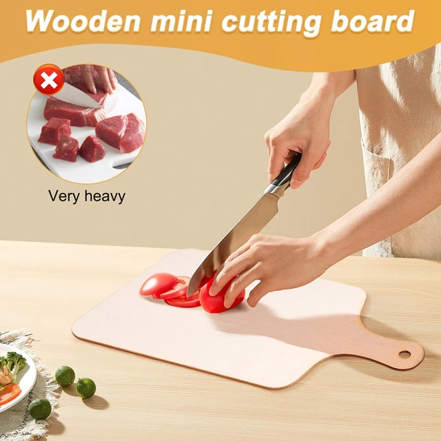 5x Wooden Cutting Board Rectangle Mini Chopping Board for Vegetables  Kitchen - AliExpress