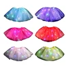 Kids Girls Glowing Tulle Tutu Skirt with LED Light Princess Ballet Stage Dance Short Dress for Fairy Mini Skirt Birthday Gift 1