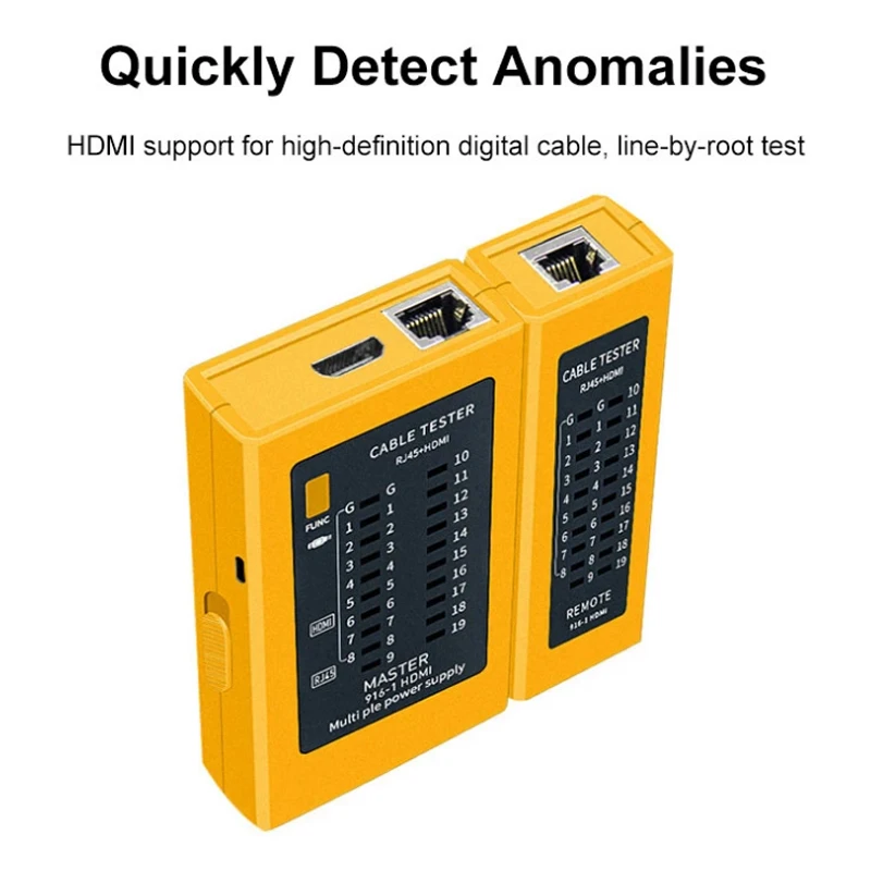 Multifunctional Network Cable Tester and Wire Line Finder for Industrial Control Elements