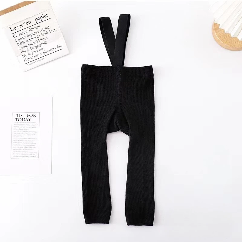 Baby Trousers Cotton Pants Baby Leggings 0-3Y Cute Solid Newborn Baby Autumn Winter Warm Tights Pantyhose Cotton Knitting Girls Boys Soft Cotton Suspender Bottom Pants