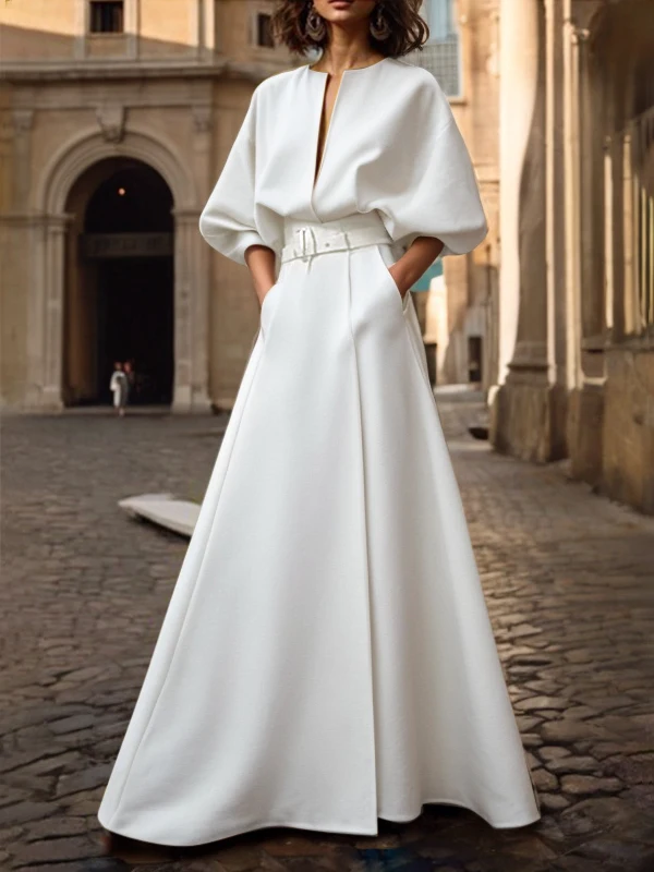 White Long Dress