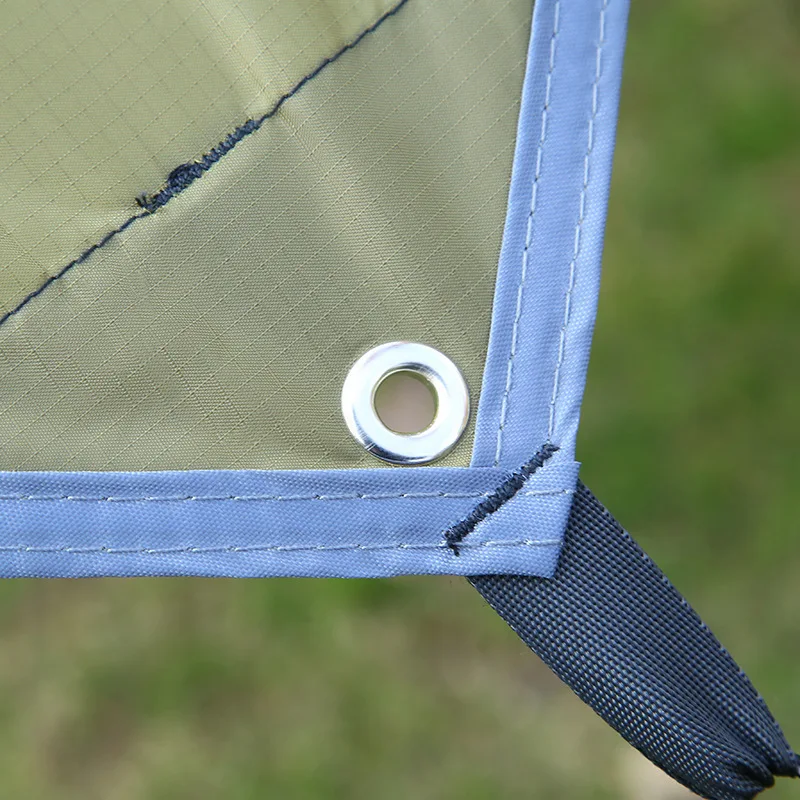 Waterproof Tarp Tent Shade Hammock Rain Fly Awning 210T Silver Coating Cloth Outdoor Camping Sunshade Garden Beach Sun Shelter