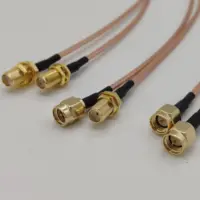 สายเชื่อมต่อ SMA ตัวเมียกับตัวผู้ / ตัวผู้กับตัวผู้ / ตัวเมียกับตัวเมีย สายต่อเสาอากาศ สายโคแอกเชียล RG316 RG174 1
