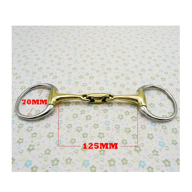125mm/135mm Horse Bit Stainless Steel Copper Snaffle Bit Gentle  Rust Free Snaffle Bit Horse Training Equipment 2