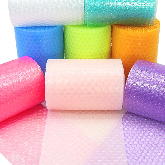 Pink Bubble Film Roll Bag Foam Paper Roll Packaging Express Gift