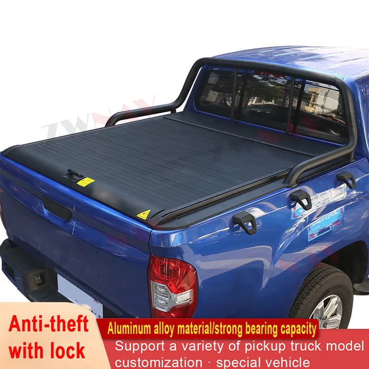 Coperchi Del Bagagliaio Dell'Auto Per Maxus T60 T70 Volkswagen Amarok Pickup Bed Tonneau Cover Retrattile Roller Shutter Tail Box Cover Accessorio