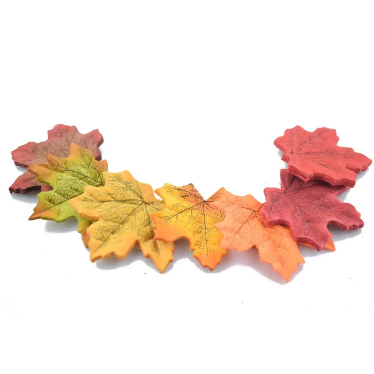 100/200pcs Herbst Ahornblatt fallen gefälschte Seiden blätter Handwerk Hochzeits feier Dekor für zu Hause Hochzeits feier Weihnachts dekoration 8*8cm – Detail 25