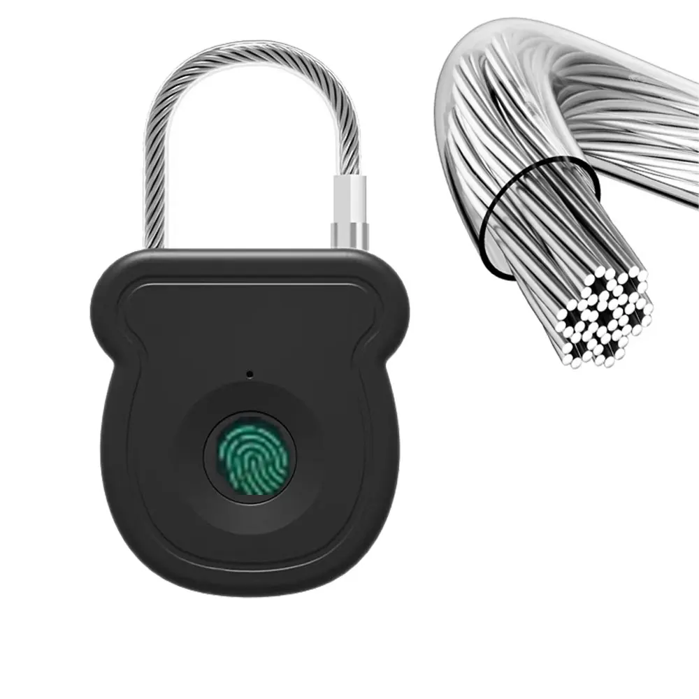 Keyless USB Charging Fingerprint Lock Smart Padlock Door Lock 0.2sec Unlock Portable Anti-theft Padlock smart door lock smart lock electronic lock fingerprint door lock fingerprint padlock