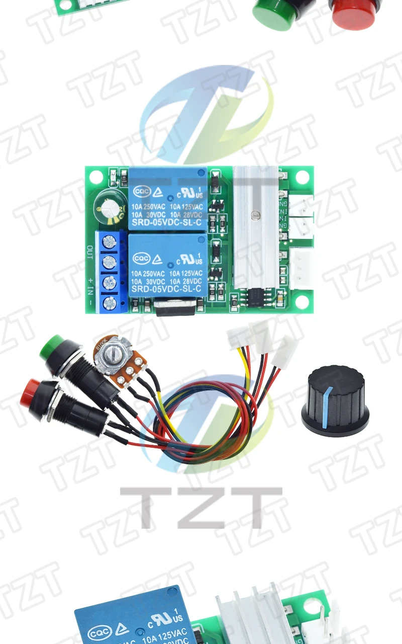 DC-Motorgeschwindigkeitsregler DC 6V 12V 24V PWM-Controller Vorwärts- und Rückwärtsschalter Motorregler Einstellbare Geschwindigkeitsregelung – Detail 6