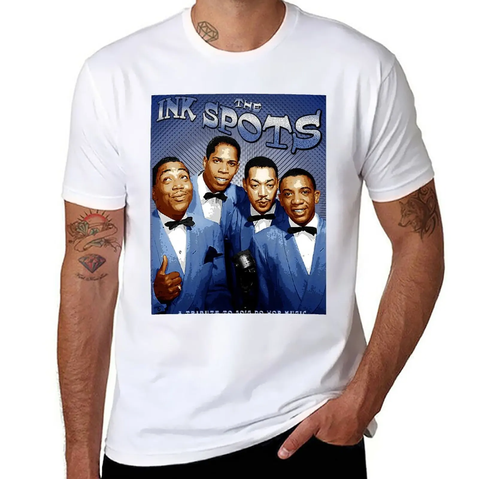 

The Ink Spots Tribute D-1 Shirt T-Shirt sports fans graphics quick drying slim fit t shirts for men