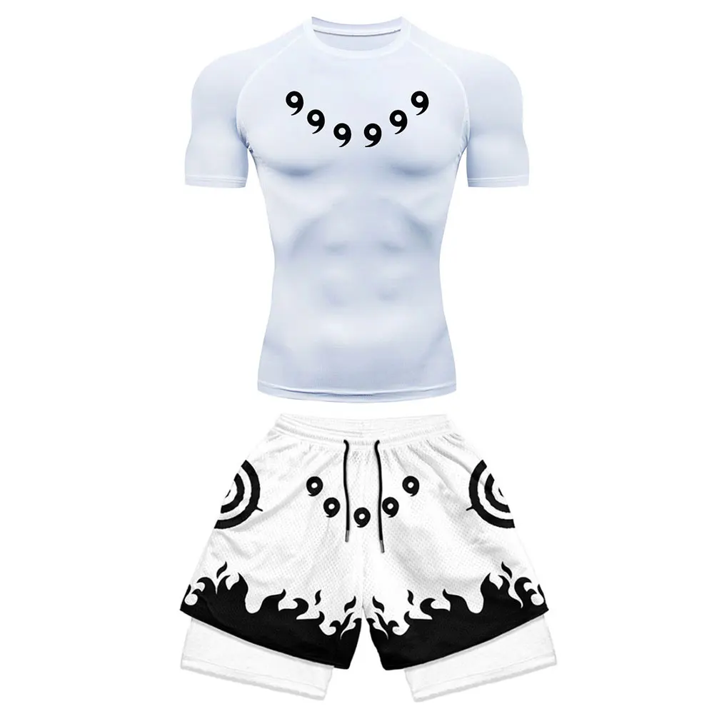 Anime Shirt+Gym Shorts 2PCS 5