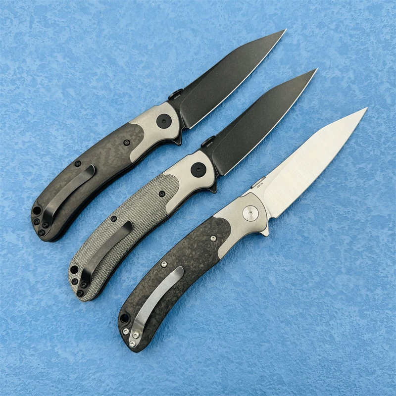TRIVISA UMa-05 Folding knife Titanium alloy+CF Handle S35VN 2