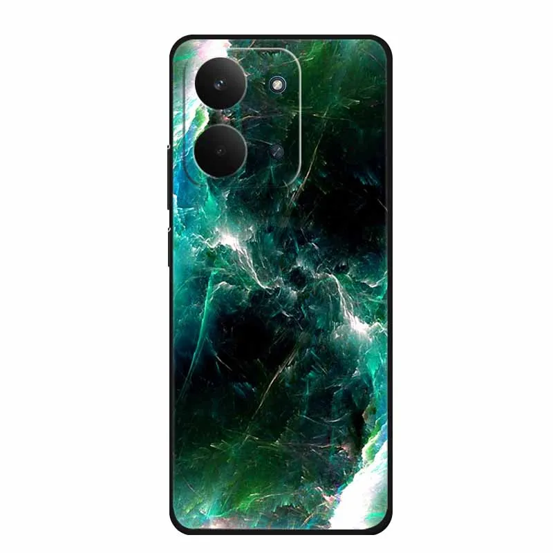 Sleek Black Silicone Soft TPU Phone Case - Protective Back Cover