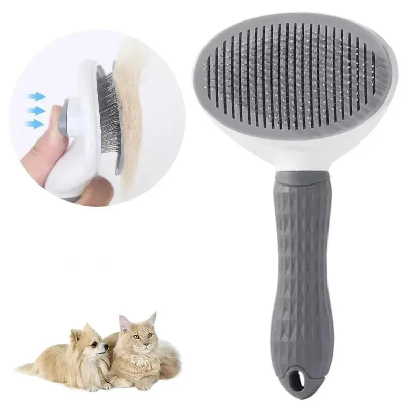 Hair Removal Brush for Dogs Cats Non-sliding Beauty Brush Dog Beauty Equipment Pet Hair Removal Comb