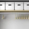 Adjustable Clothes Hanger Rod Rods for Closet Wardrobe Hanging Clothing Stainless Steel 4