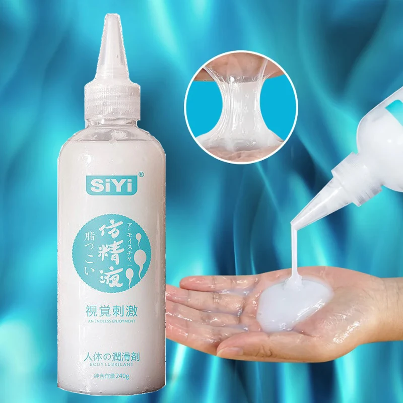 Lubrificante Per Uomo Donna Imitazione Sperma Crema Sesso Lubrificante Viscoso Olio A Base D'Acqua Lubrificante Anale Vaginale Con Sperma Sexshop