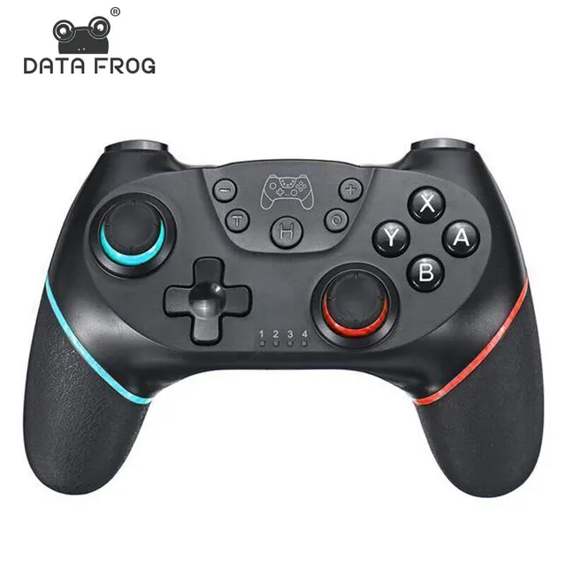 DATA FROG-controlador inalámbrico Compatible con Nintendo Switch, Turbo ajustable, Gamepad de vibración de 6 ejes para PC/consola NS Lite
