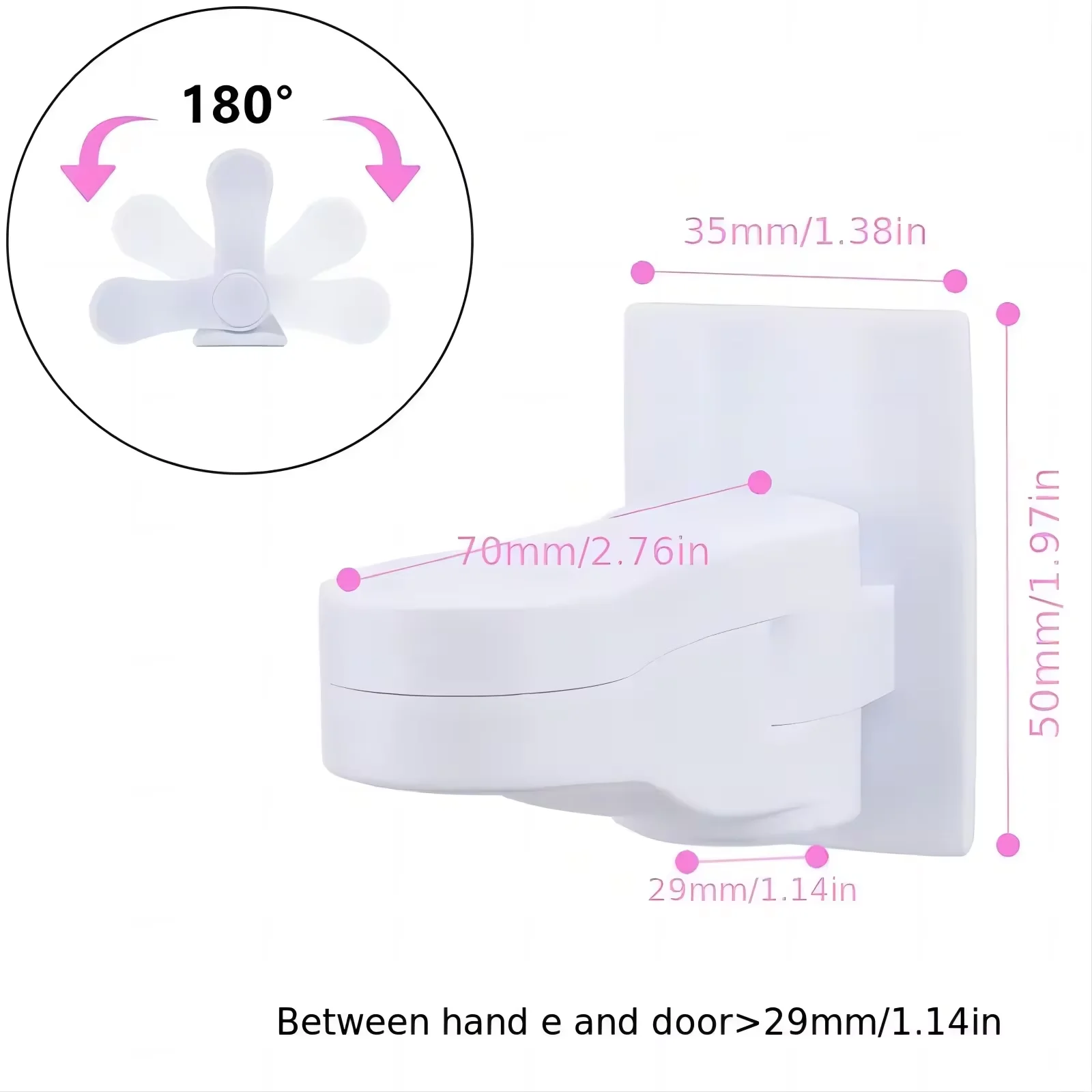 Universal Door Lever Lock Child Baby Safety Lock Rotation Proof Professional Door Adhesive Security Latch Multi-functional