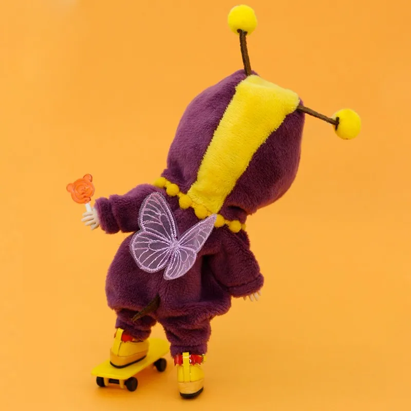 Ob11 Doll Animal Yellow Bee Clothing Set With Wing Doll Cosplay Clothes For Nendoroids Obitsu11 Molly Ymy Gsc 1/12 Bjd Doll 2