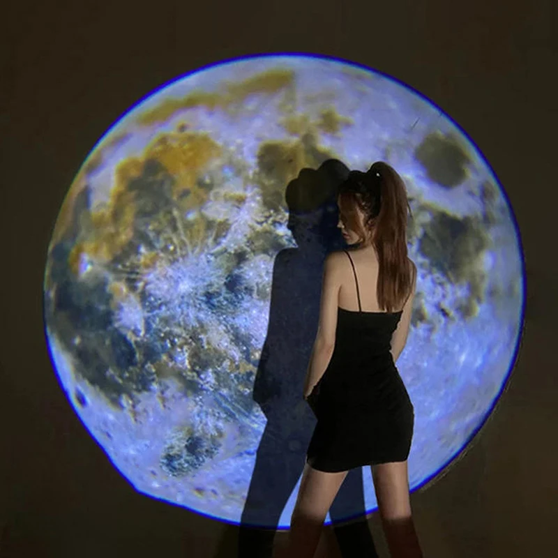 USB 천장 달 지구 프로젝션 야간 조명 별이 빛나는 하늘 은하 프로젝터 로맨..