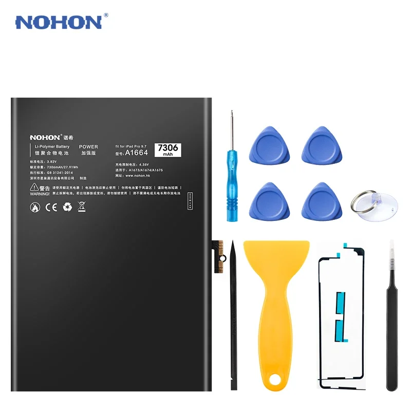 Battery Replacement for Apple iPad Pro 9.7 A1664 7306mAh