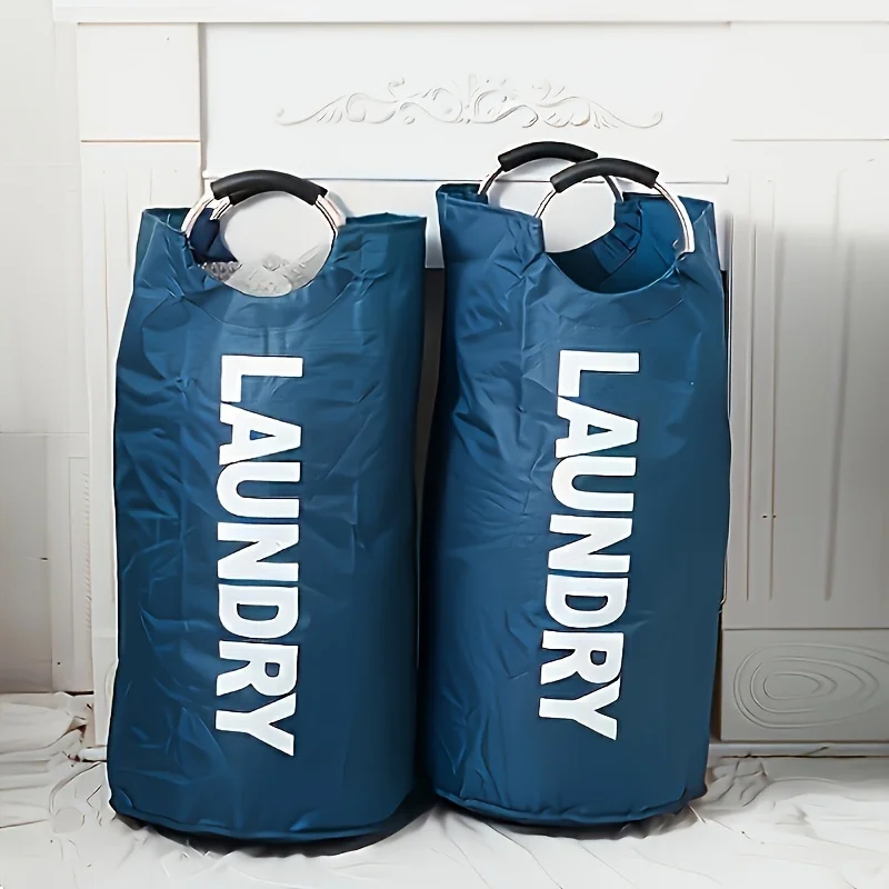 Large Capacity Oxford Cloth Laundry Bag Dirty Clothes Storage Basket Foldable Clothes Bucket Dirty Basket 5