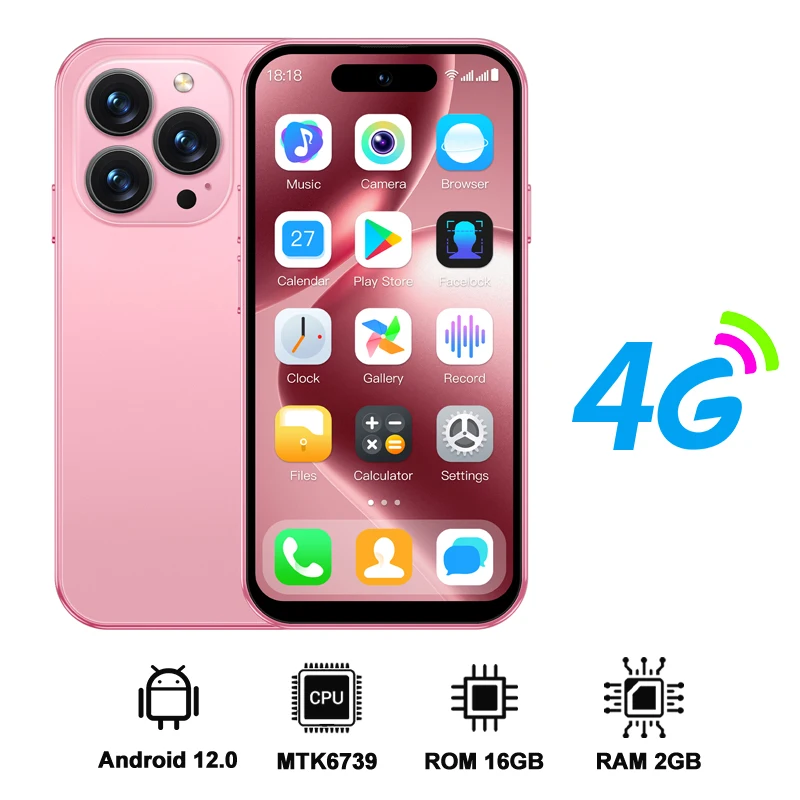 SERVO S16 Mini 4G LTE Android 12.0 ミニスマホ SERVO S16 Mini 4G LTE Cute Smartphone Android 12.0 OS 2/3GB