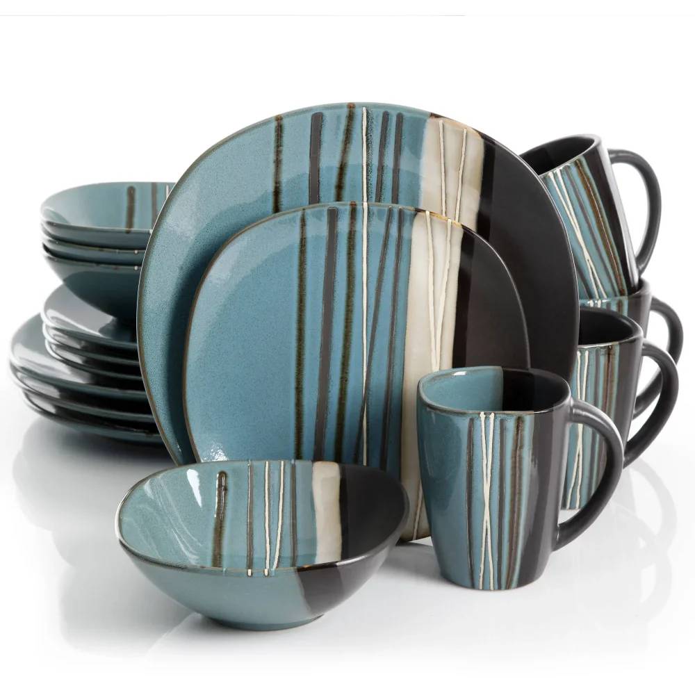 Bazaar Teal 16 piece Dinnerware Set Dinnerware Sets, Dinner Plates