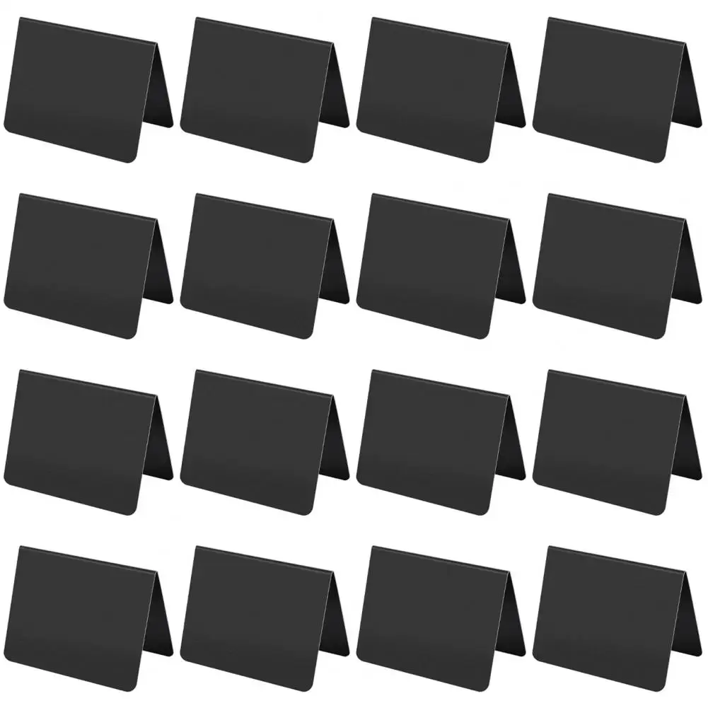 Mini Chalkboard Sign Wedding Bakery Supplies 16pcs Double Mini Chalkboard Signs with Liquid Pen V-shaped Edge Table Signs Home