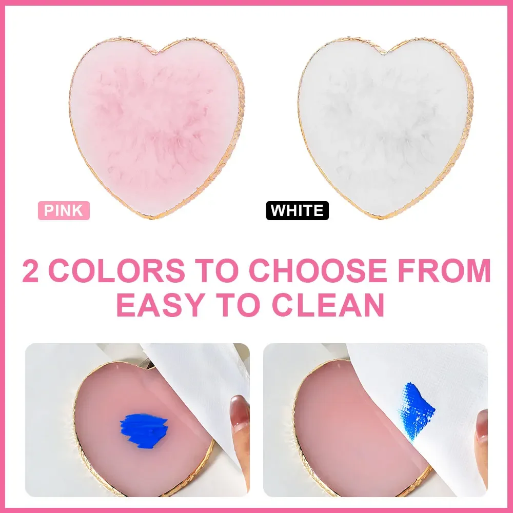 Tavolozza per nail art e pennello Design Punta Pittura Disegno Display Intaglio Penna punteggiata Gel acrilico Smalto UV Set manicure fai da te Strumenti - immagine 3