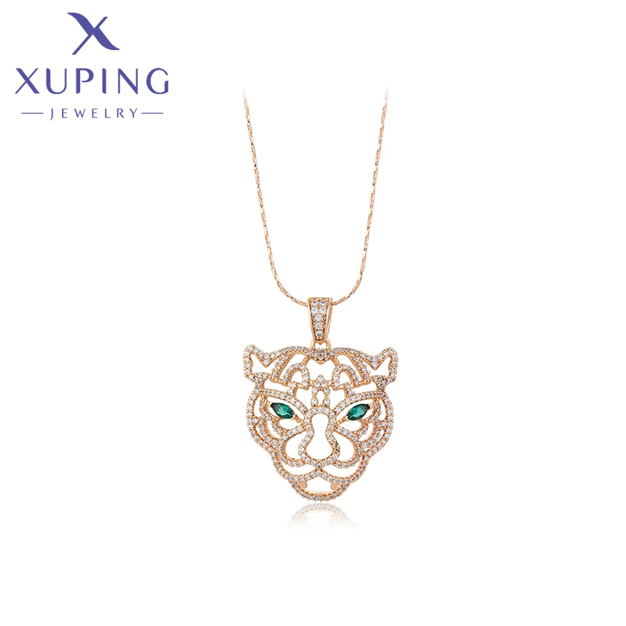 

Xuping Jewelry New Arrival Fashion Gold Color Tiger Pendant Necklace Women Girls Day Exquisite Gift X000656175