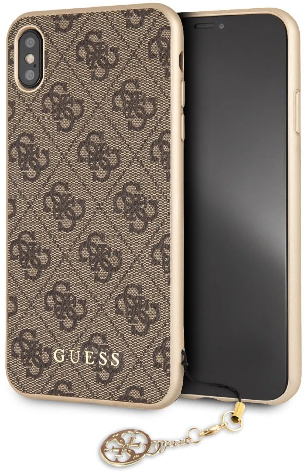 Ansigt opad udarbejde udskiftelig CG mobile guess 4G charms collection hard case for iPhone Xs Max, color  Brown|Phone Case & Covers| - AliExpress