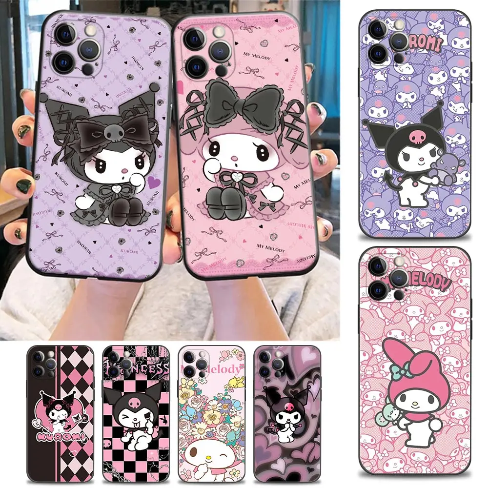 Cute Kuromi My Melody Cartoon Girl Fundas Phone Case For iPhone 15