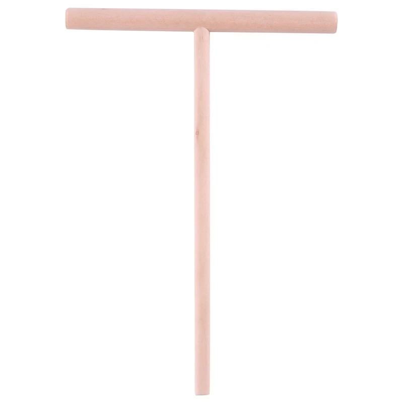 【CLEARANCE】Practial T Shape Crepe Maker Pancake Batter Wooden Spreader Stick Home Kitchen Tool Kit DIY Use 1Pc