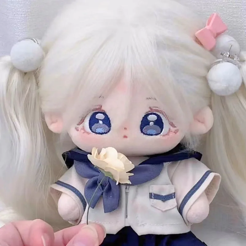 

20cm Baby Doll w/hair Plush Doll's Toy Dolls & Accessories Idol Dolls Cotton baby Plushies Stuffed Toys Fans Collection Gift