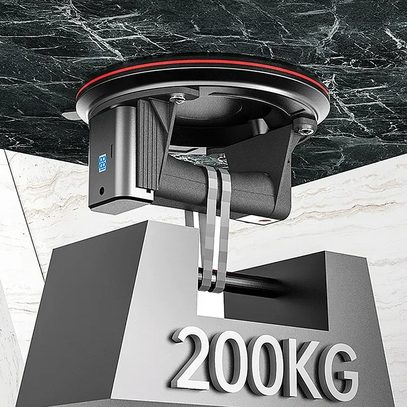 Electric Vacuum Suction Cup 8Inch 200kg Bearing Capacity with Air Pump