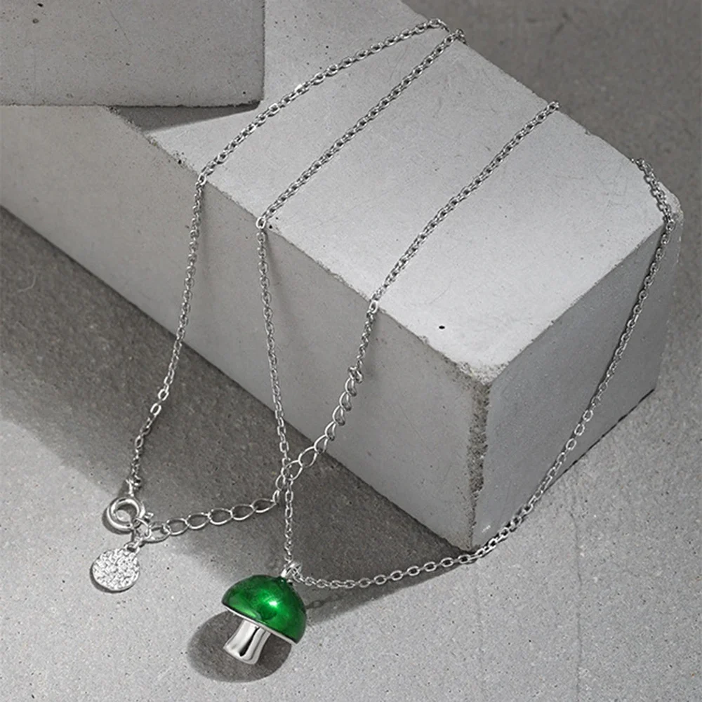 ANDYWEN-100%  골드 그린 샤이니 심플 펜던트 롱 체인, 파티 목걸이 초커 2022 파티 파인 쥬얼리