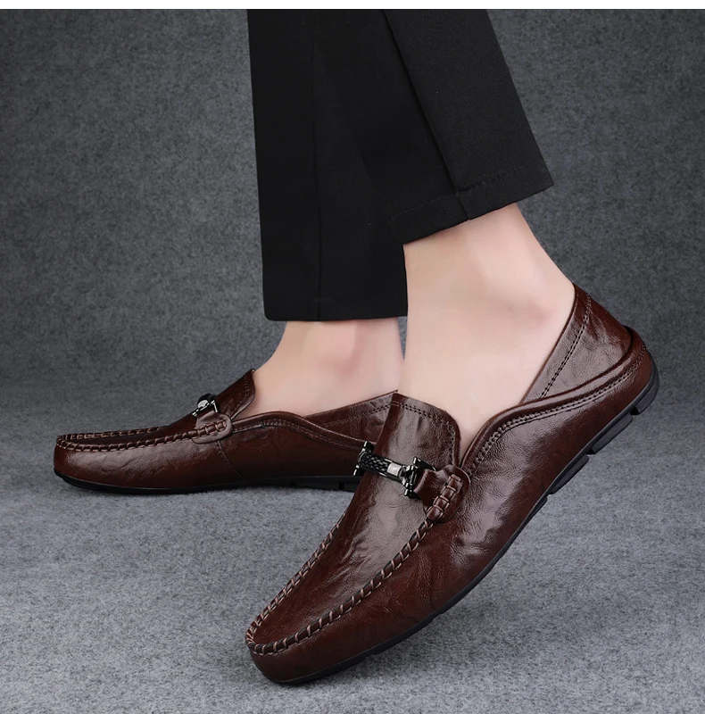 Slip On Leather Casual Shoes Men Loafers Spring Summer Big Size 48 49 Mocasines Hombre Loafer